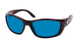 Costa Del Mar Fisch Sunglasses Shiny Tortoise Frame Sunglasses - Vermillion Glass/COSTA 400