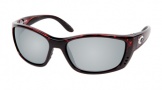 Costa Del Mar Fisch Sunglasses Shiny Tortoise Frame Sunglasses - Blue Mirror / 580G