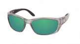 Costa Del Mar Fisch Sunglasses Silver Frame Sunglasses - Vermillion Glass/COSTA 400
