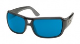 Costa Del Mar Gallo - Shiny Black Frame Sunglasses - Blue Mirror Glass/COSTA 580