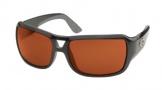 Costa Del Mar Gallo - Shiny Black Frame Sunglasses - Vermillion Glass/COSTA 400