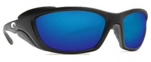 Costa Del Mar Man o War Sunglasses - Black Frame Sunglasses - Blue Mirror / 400G