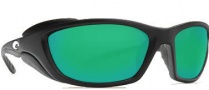 Costa Del Mar Man o War Sunglasses - Black Frame Sunglasses - Green Mirror / 580G