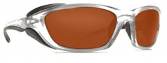 Costa Del Mar Man o War Sunglasses - Silver Frame Sunglasses - Copper / 580G