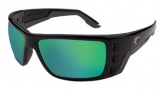 Costa Del Mar Permit Sunglasses Matte Black Frame Sunglasses - Vermillion Glass/COSTA 400