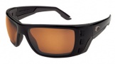 Costa Del Mar Permit Sunglasses Matte Black Frame Sunglasses - Amber / 580P