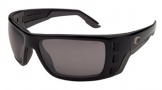 Costa Del Mar Permit Sunglasses Matte Black Frame Sunglasses - Sunrise CR 39/COSTA 400