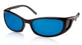 Costa Del Mar Pescador - Matte Black Frame Sunglasses - Blue Mirror Glass/COSTA 580