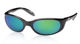 Costa Del Mar Stringer Sunglasses Shiny Black Frame Sunglasses - Sunrise Glass/COSTA 400