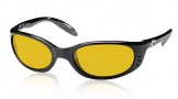 Costa Del Mar Stringer Sunglasses Shiny Black Frame Sunglasses - Sunrise / 580P