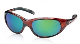 Costa Del Mar Wave Killer Sunglasses Shiny Tortoise Frame Sunglasses - Green Mirror Glass/COSTA 400