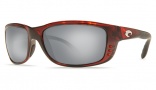 Costa Del Mar Zane Sunglasses - Shiny Tortoise Frame Sunglasses - Blue Mirror Glass/COSTA 580