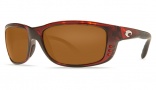 Costa Del Mar Zane Sunglasses - Shiny Tortoise Frame Sunglasses - Amber / 580P