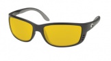 Costa Del Mar Zane Sunglasses - Matte Black Frame Sunglasses - Sunrise Glass/COSTA 400