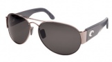 Costa Del Mar Cudjoe - Gunmetal Frame Sunglasses - Gray CR 39/COSTA 400