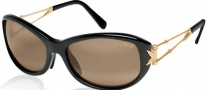 Maui Jim Alana Sunglasses - H215-16 Gloss Black with Gold/HCL Bronze