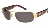 Costa Del Mar Placida - Gold Frame Sunglasses - Gray CR 39/COSTA 400