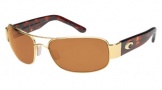 Costa Del Mar Placida - Gold Frame Sunglasses - Amber CR 39/COSTA 400