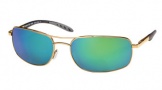 Costa Del Mar Seven Mile Sunglasses Gold Frame Sunglasses - Vermillion Glass/COSTA 400