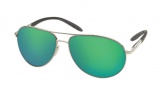 Costa Del Mar Wingman - Palladium Frame Sunglasses - Green Mirror Glass/COSTA 580