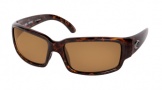 Costa Del Mar Caballito Sunglasses Shiny Tortoise Frame Sunglasses - Amber / 580P