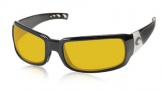 Costa Del Mar Cin - Shiny Black Frame Sunglasses - Sunrise Glass/COSTA 400