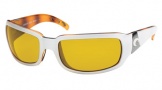 Costa Del Mar Cin - White Tortoise Frame Sunglasses - Sunrise CR 39/COSTA 400
