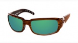 Costa Del Mar Cin - Driftwood Frame Sunglasses - Green Mirror Glass/COSTA 400