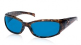 Costa Del Mar Hammerhead Sunglasses Shiny Tortoise Frame Sunglasses - Vermillion Glass/COSTA 400
