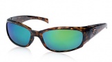 Costa Del Mar Hammerhead Sunglasses Shiny Tortoise Frame Sunglasses - Sunrise Glass/COSTA 400