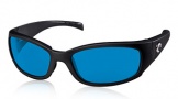 Costa Del Mar Hammerhead Sunglasses Shiny Black Sunglasses - Vermillion Glass/COSTA 400