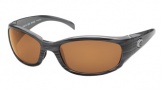 Costa Del Mar Hammerhead Sunglasses Silver Teak Frame Sunglasses - Amber / 580P