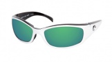Costa Del Mar Hammerhead Sunglasses White-Black Frame Sunglasses - Vermillion Glass/COSTA 400