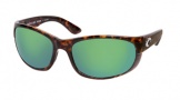 Costa Del Mar Howler Sunglasses Shiny Tortoise Frame Sunglasses - Green Mirror Glass/COSTA 400