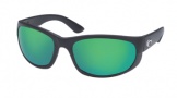 Costa Del Mar Howler Sunglasses Shiny Black Frame Sunglasses - Vermillion Glass/COSTA 400
