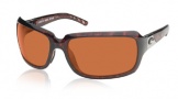 Costa Del Mar Isabela Sunglasses Shiny Tortoise Frame Sunglasses - Sunrise Glass/COSTA 400