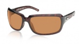 Costa Del Mar Isabela Sunglasses Shiny Tortoise Frame Sunglasses - Gray / 400G