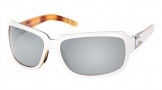 Costa Del Mar Isabela Sunglasses White Tortoise Frame Sunglasses - Gray / 580G