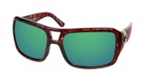 Costa Del Mar Lago - Shiny Tortoise Frame Sunglasses - Green Mirror Glass/COSTA 580