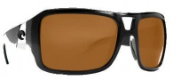 Costa Del Mar Lago Sunglasses- Shiny Black Frame Sunglasses - Dark Gray / 400P