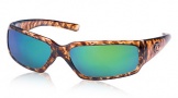 Costa Del Mar Rincon Sunglasses Shiny Tortoise Frame Sunglasses - Amber Glass/COSTA 400