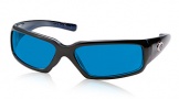 Costa Del Mar Rincon Sunglasses Shiny Black Frame Sunglasses - Gray Glass/COSTA 400