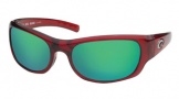 Costa Del Mar Riomar - Red Crystal Frame Sunglasses - Green Mirror Glass/COSTA 400