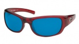 Costa Del Mar Riomar - Red Crystal Frame Sunglasses - Blue Mirror Glass/COSTA 580