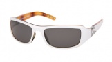 Costa Del Mar Santa Rosa Sunglasses White Tortoise Frame Sunglasses - Sunrise Glass/COSTA 400