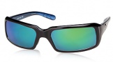 Costa Del Mar Switchfoot Sunglasses Shiny Black Frame Sunglasses - Gray Glass/COSTA 400