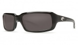 Costa Del Mar Switchfoot Sunglasses Shiny Black Frame Sunglasses - Green Mirror Glass/COSTA 400