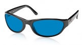 Costa Del Mar Triple Tail Sunglasses Shiny Black Frame Sunglasses - Green Mirror Glass/COSTA 400