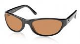 Costa Del Mar Triple Tail Sunglasses Shiny Black Frame Sunglasses - Gray Glass/COSTA 400