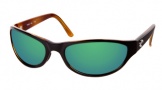 Costa Del Mar Triple Tail - Black Tortoise Frame Sunglasses - Green Mirror Glass/COSTA 400